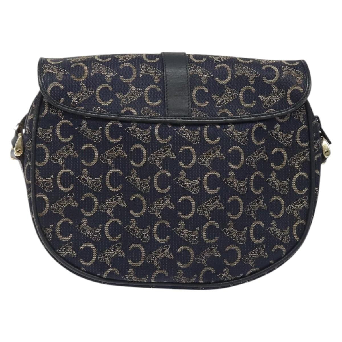 Celine C Sulky Shoulder bag Canvas and Leather