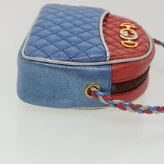Gucci Trapuntata Camera Shoulder Bag Quilted Laminated Leather