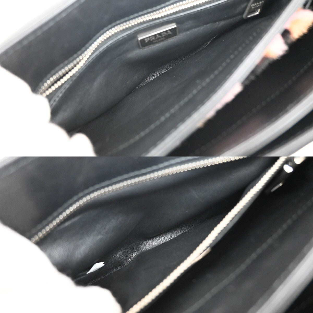 Prada Chain Flap Shoulder Bag Pony Hair and Nylon