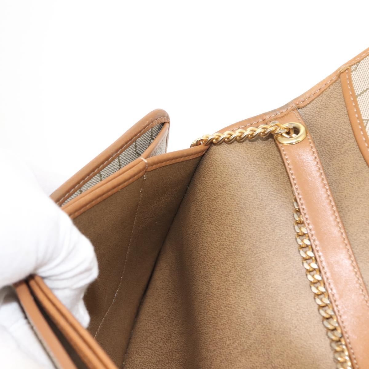 Christian Dior Vintage Honeycomb chain Canvas