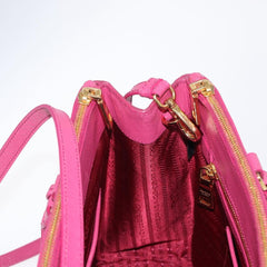 Prada Double Zip Lux Tote Saffiano Leather