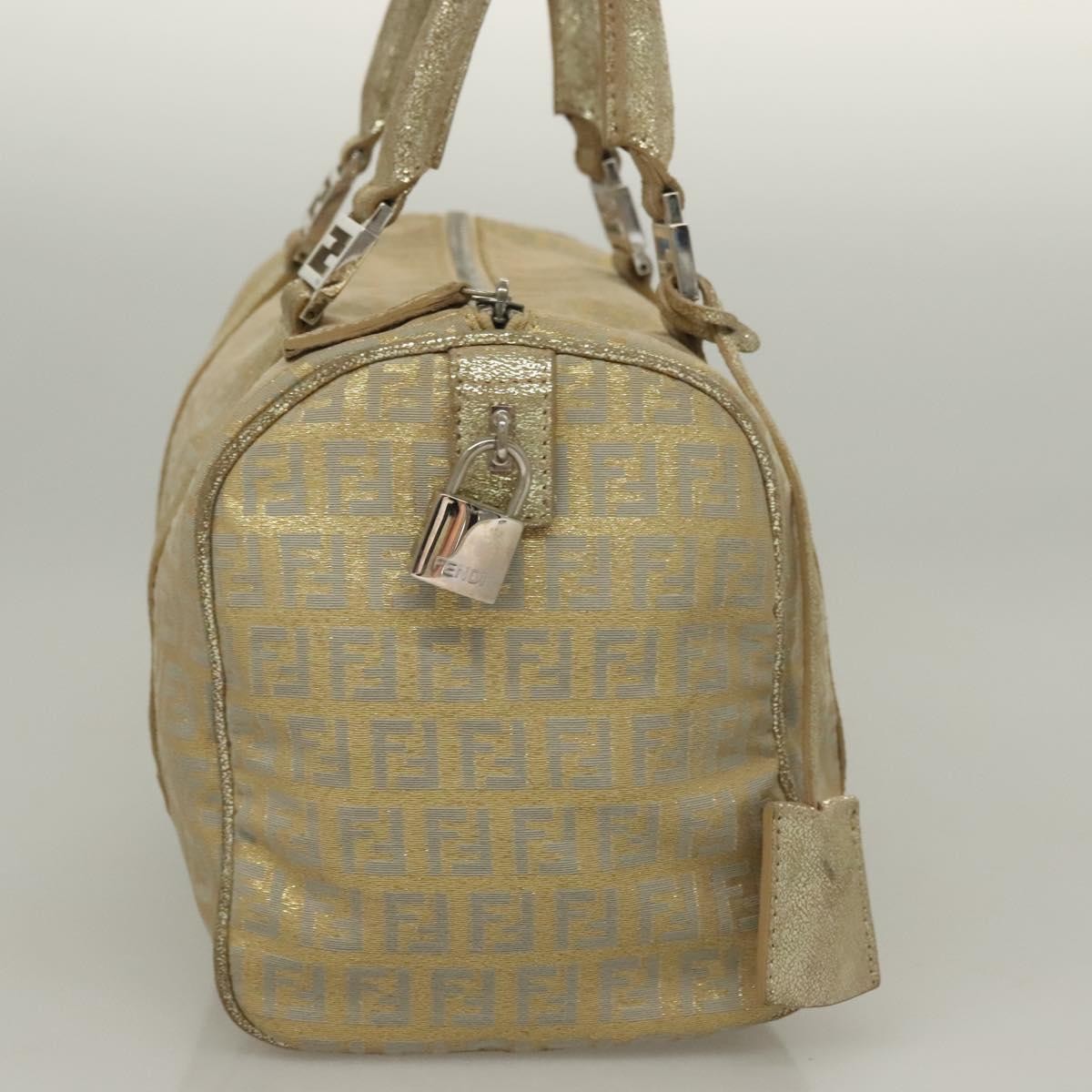 Fendi Boston Bag Zucchino Lurex Canvas