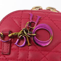 Christian Dior Lady Dior Phone Holder on Chain Cannage Quilt Lambskin