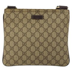 Gucci Flat Messenger Bag GG Canvas