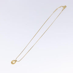 Christian Dior Collar Necklace Metal with Faux Pearls