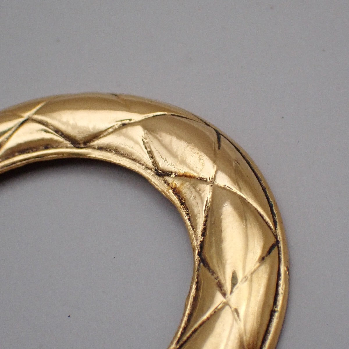 Chanel Vintage CC Round Drop Clip-On Earrings Metal