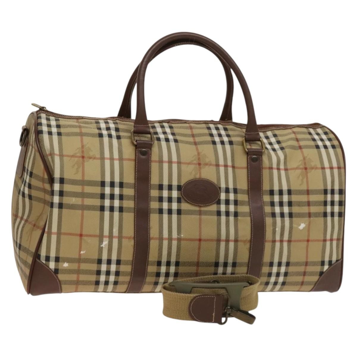 Burberry Nova check boston bag Canvas