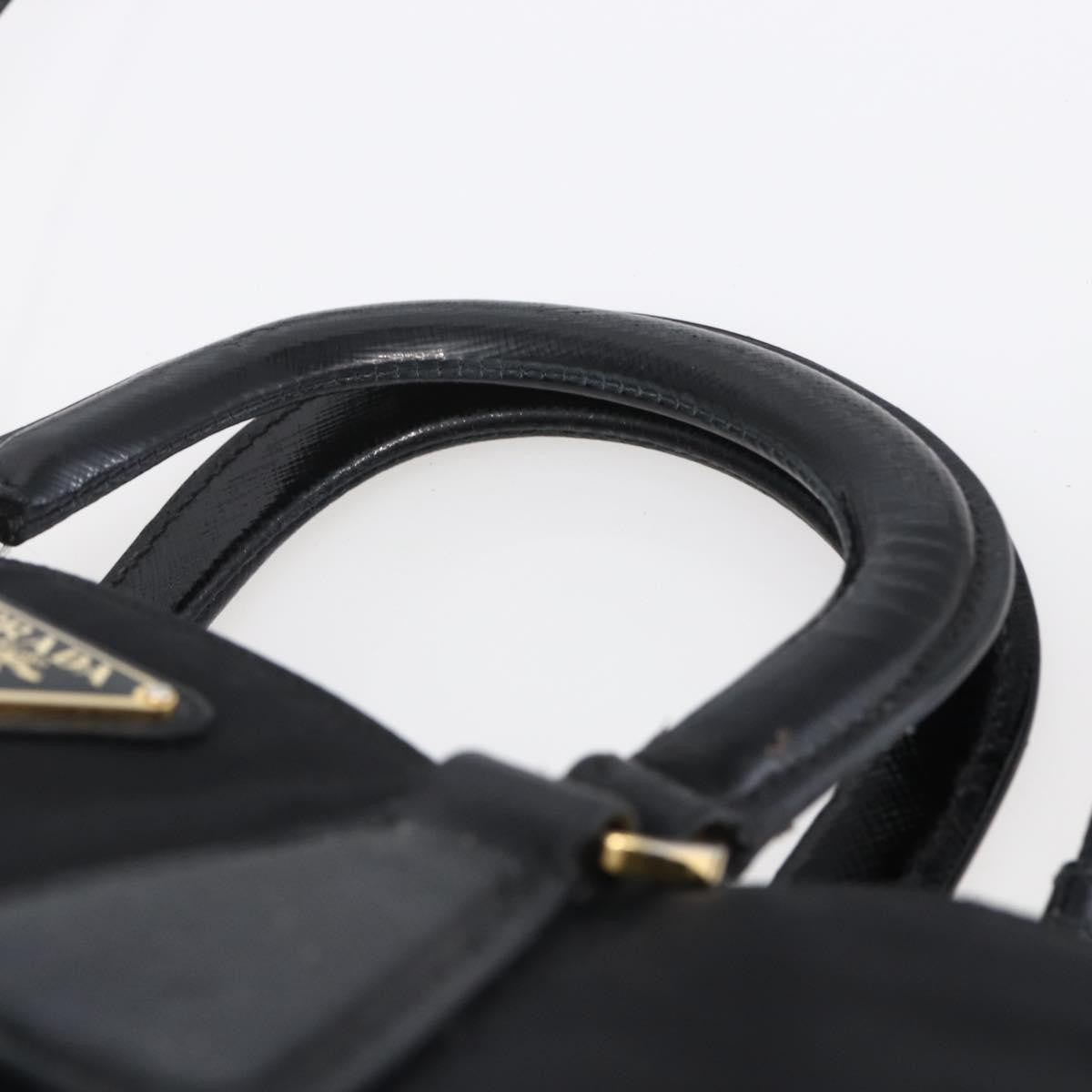 Prada Convertible Top Handle Tote Tessuto with Vernice Saffiano Leather