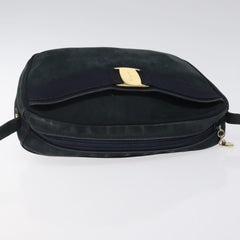 Salvatore Ferragamo Vala Shoulder Bag Suede