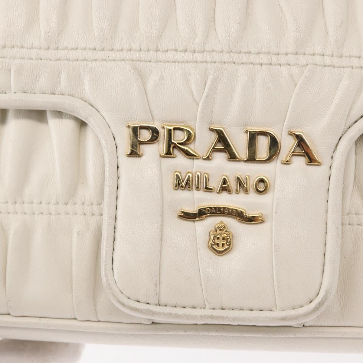 Prada Chain Flap Shoulder Bag Nappa Gaufre