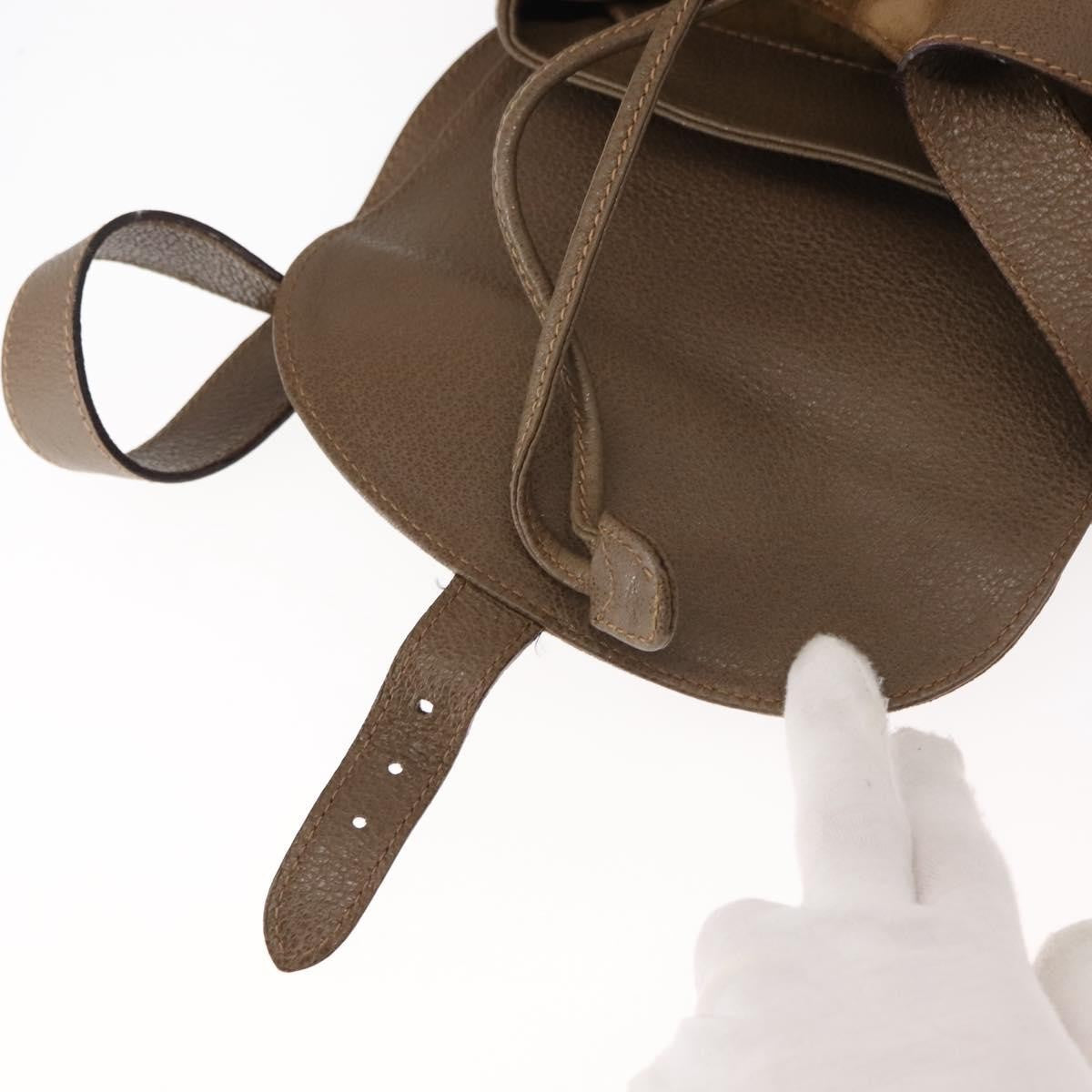 Gucci Vintage Bamboo Backpack Suede