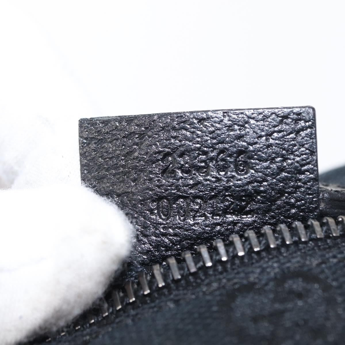 Gucci Vintage Double Belt Bag GG Canvas with Leather