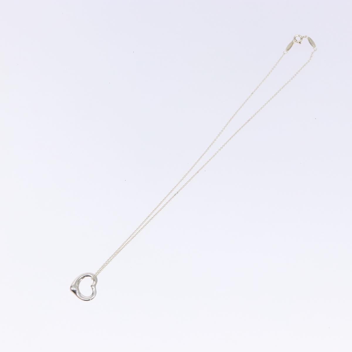Tiffany & Co. Elsa Peretti Open Heart Pendant Necklace Sterling Silver