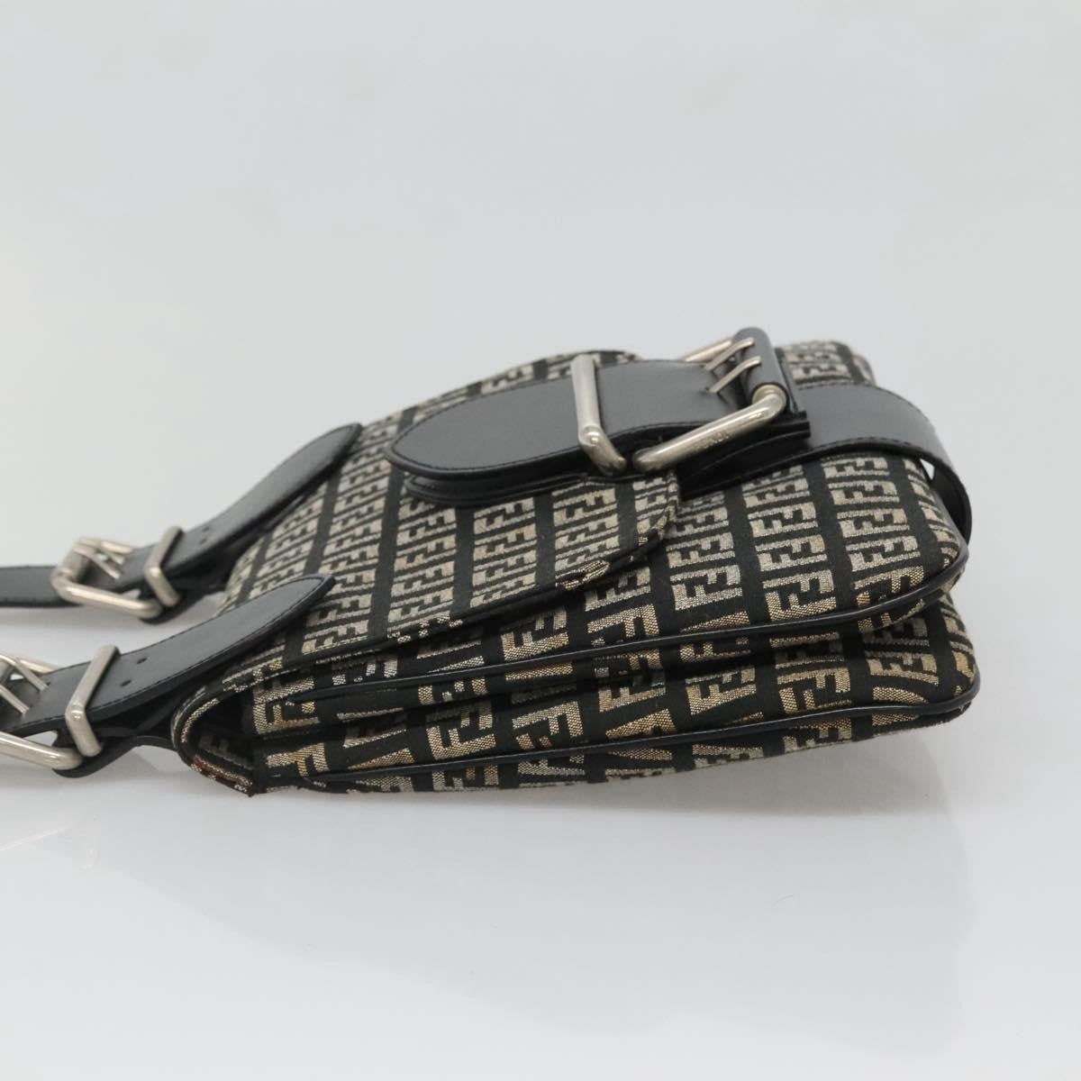 Fendi Buckle Flap Shoulder Bag Zucchino canvas