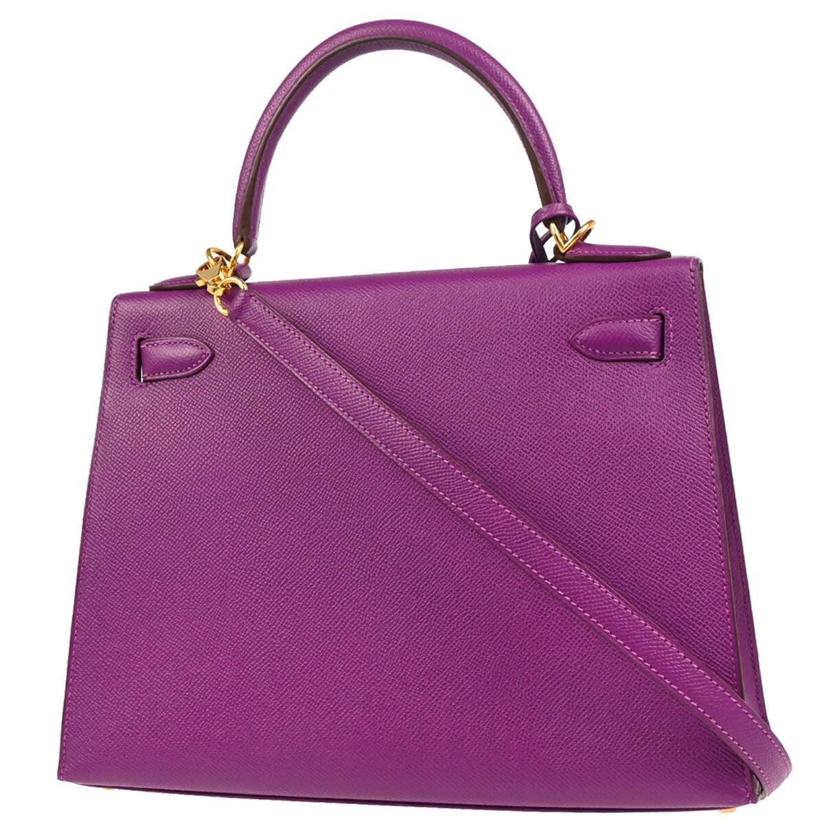 Hermes Kelly Anemone Epsom