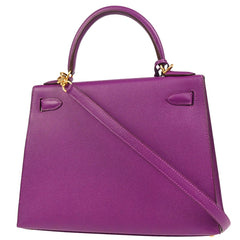 Hermes Kelly Anemone Epsom