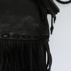 Prada Fringe Flap Crossbody Bag Leather
