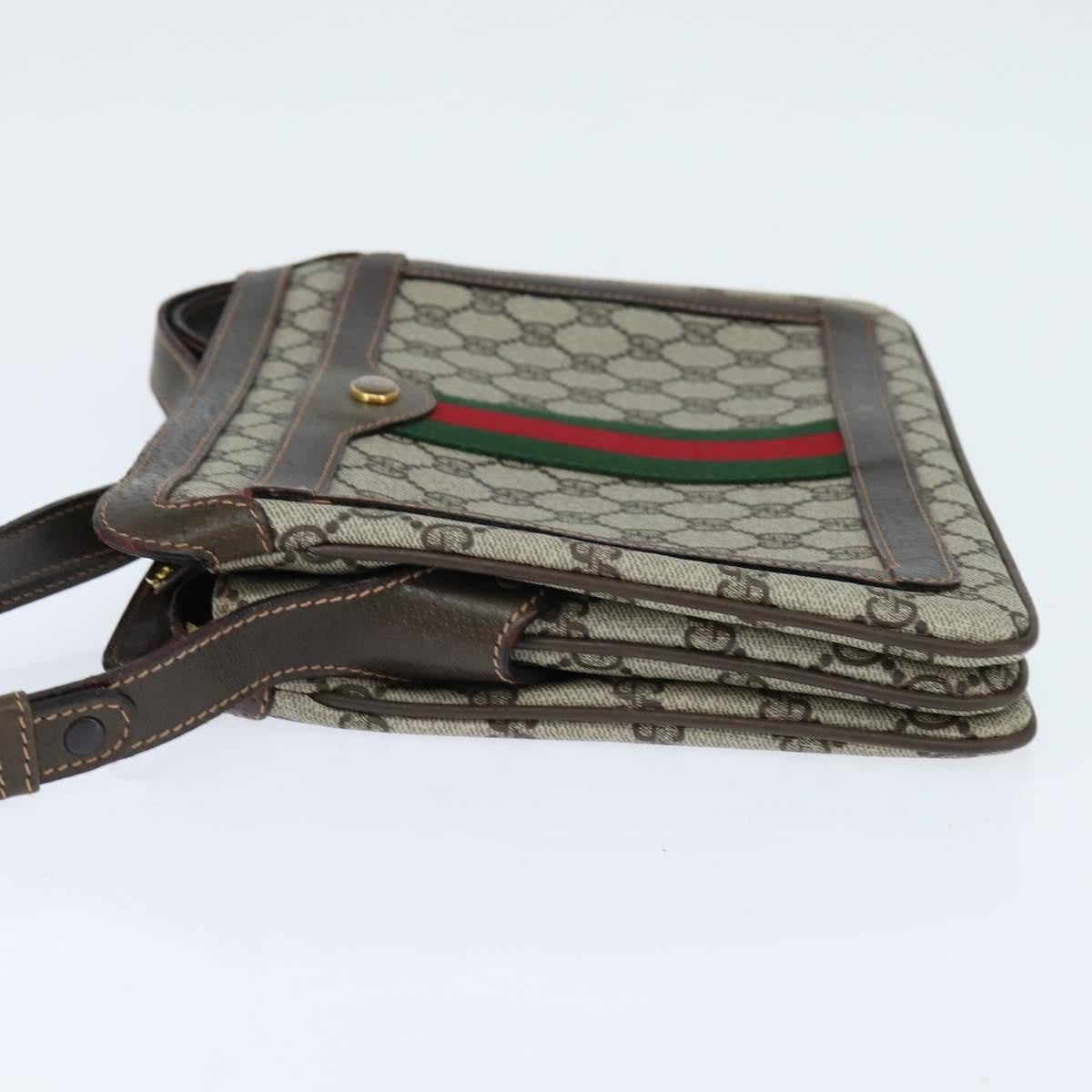 Gucci Ophidia Zip Shoulder Bag GG Coated Canvas