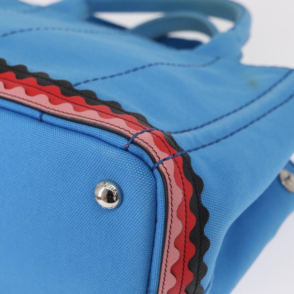 Prada Canapa Convertible Tote Canvas with Applique