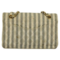 Chanel Vintage Classic Double Flap Bag Quilted Denim