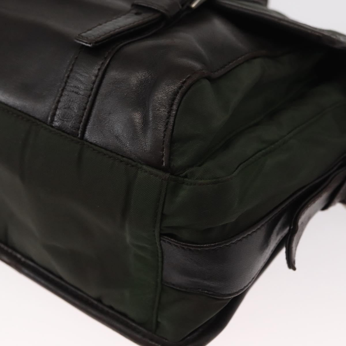 Prada Double Buckle Flap Messenger Bag Tessuto