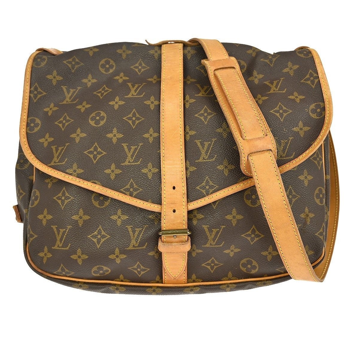 Louis Vuitton Saumur Handbag Monogram Canvas