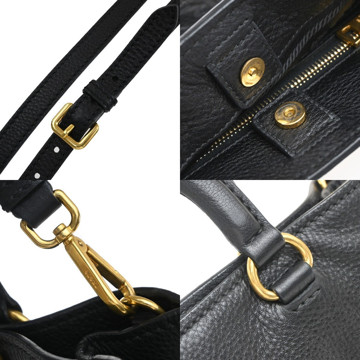 Prada Embossed Logo Convertible Open Tote Vitello Daino