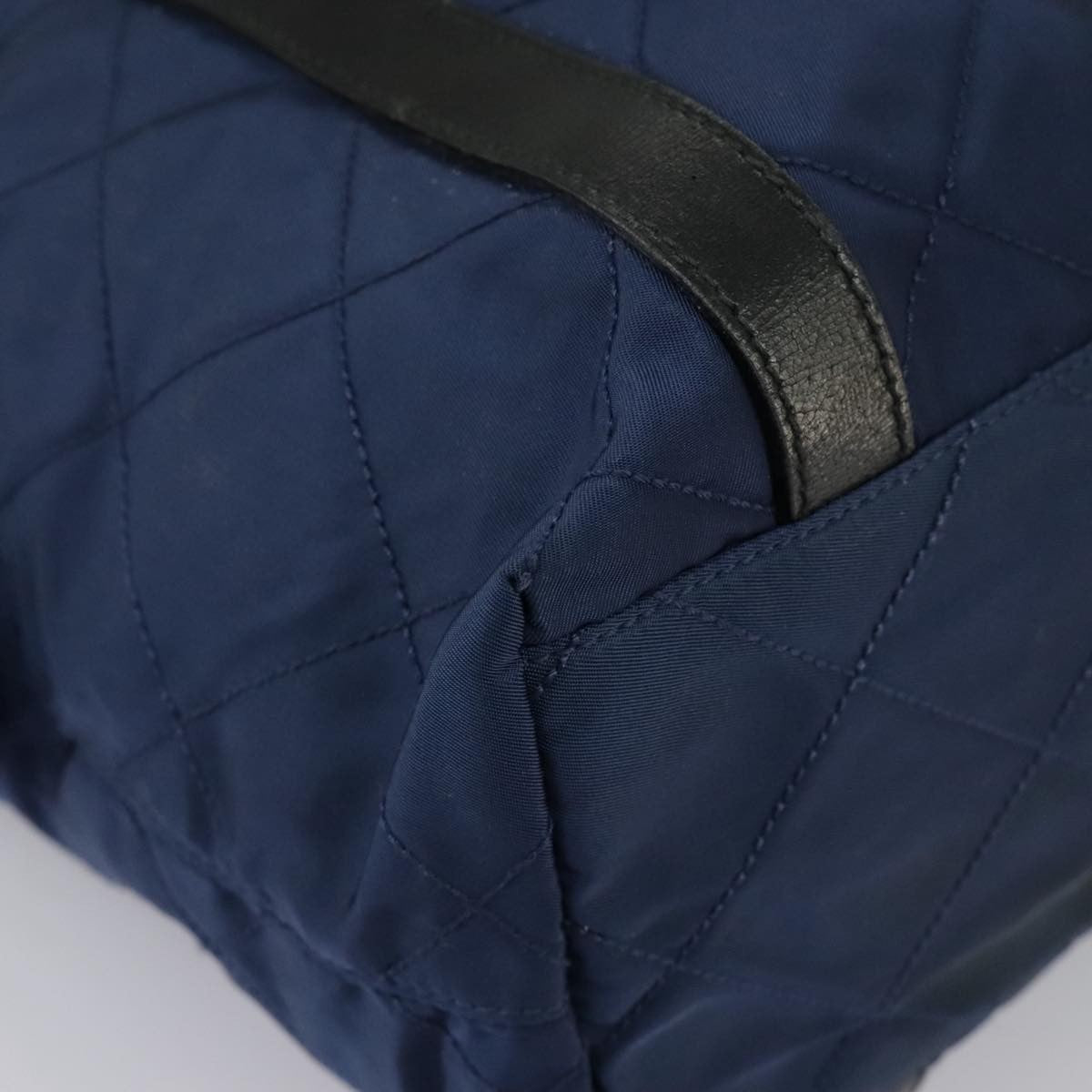 Prada Chain Shoulder Bag Quilted Tessuto