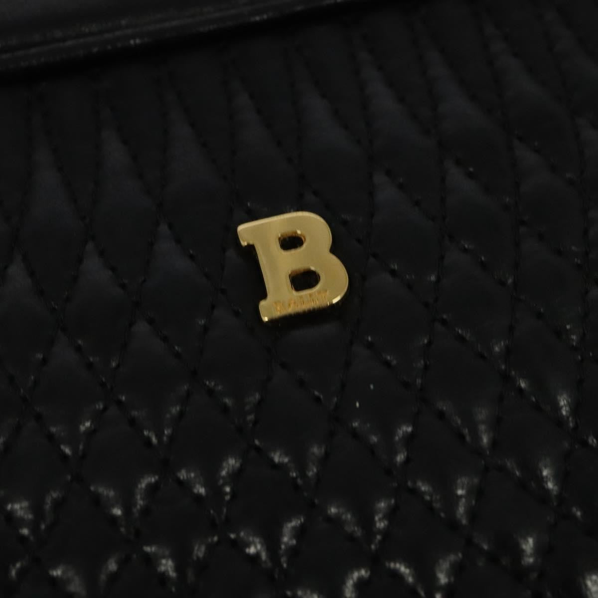 Bally Vintage Chain Shoulder Bag Quilted Leather