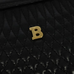 Bally Vintage Chain Shoulder Bag Quilted Leather