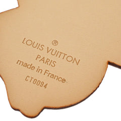 Louis Vuitton Murakami Panda Bag Charm and Keychain Vachetta Leather