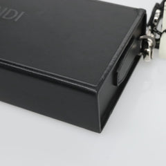 Fendi Logo Horizontal Box Crossbody Bag Leather