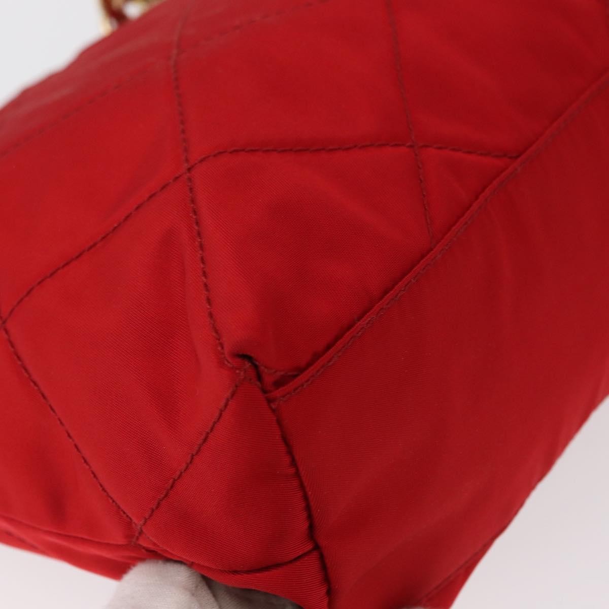 Prada Chain Shoulder Bag Quilted Tessuto