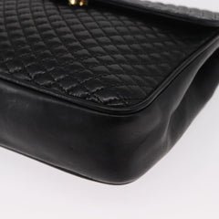 Bally Vintage Chain Shoulder Bag Quilted Leather