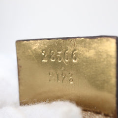 Gucci Vintage Double Belt Bag GG Canvas with Leather