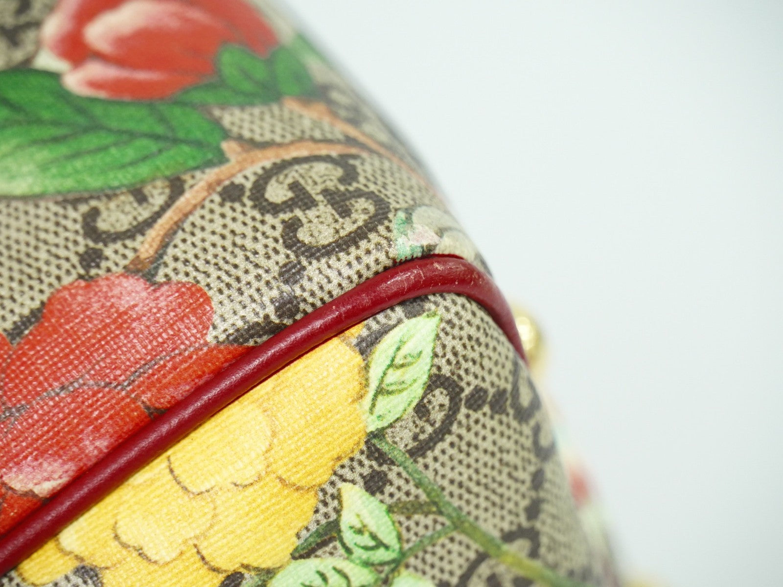 Gucci Convertible Boston Bag Tian Print GG Coated Canvas