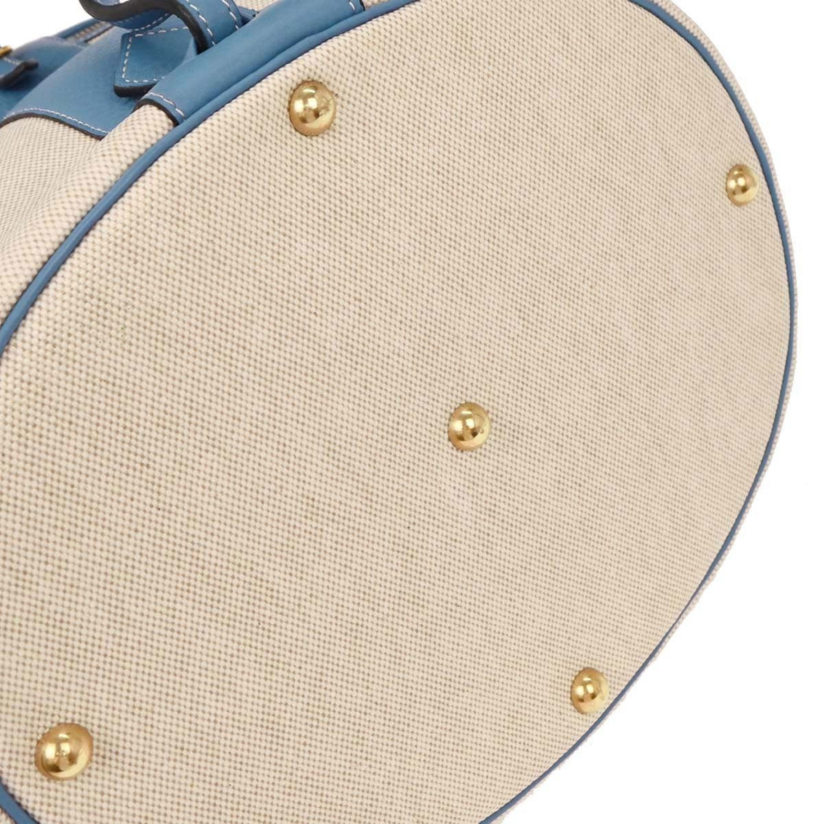 Hermes Intercity Victoria Travel Case Toile with Leather