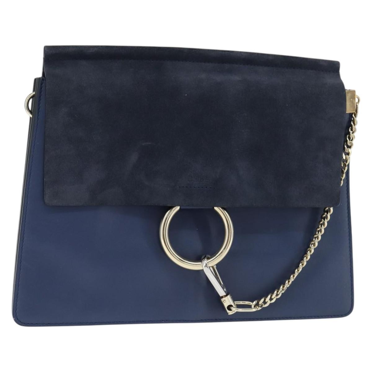 Chloe Faye Shoulder Bag Leather and Suede