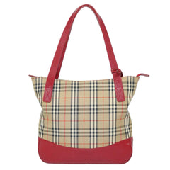 Burberry Nova Check Tote Canvas and Leather