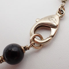 Chanel CC Coco Mademoiselle Figurine Pendant Necklace Metal with Faux Pearl and Enamel