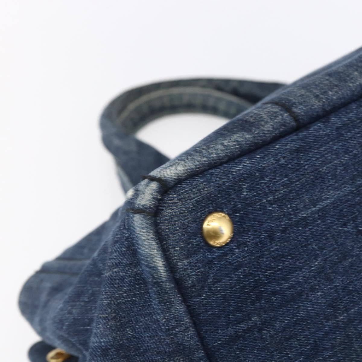Prada Canapa Open Tote Denim