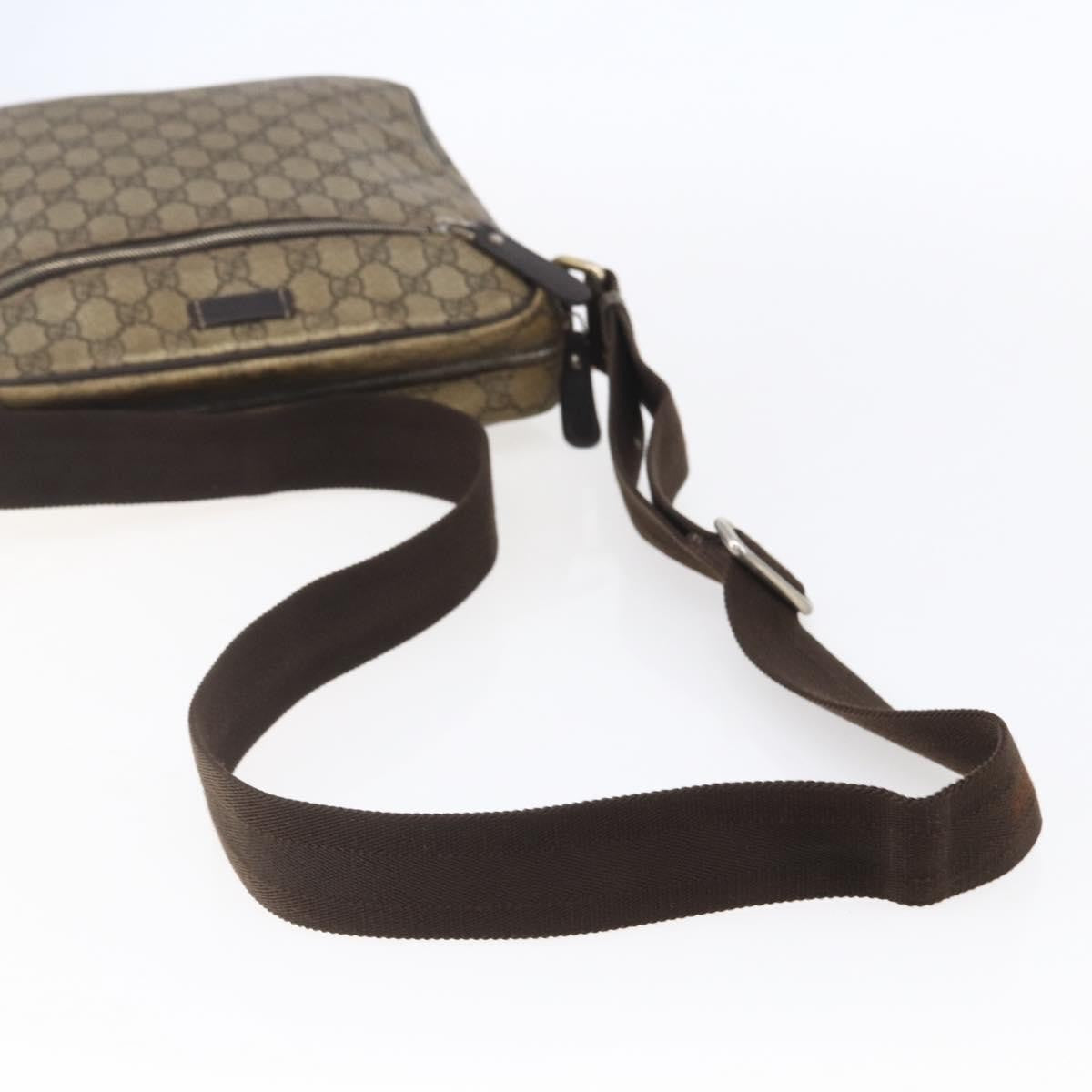 Gucci Front Zip Messenger GG Coated Canvas