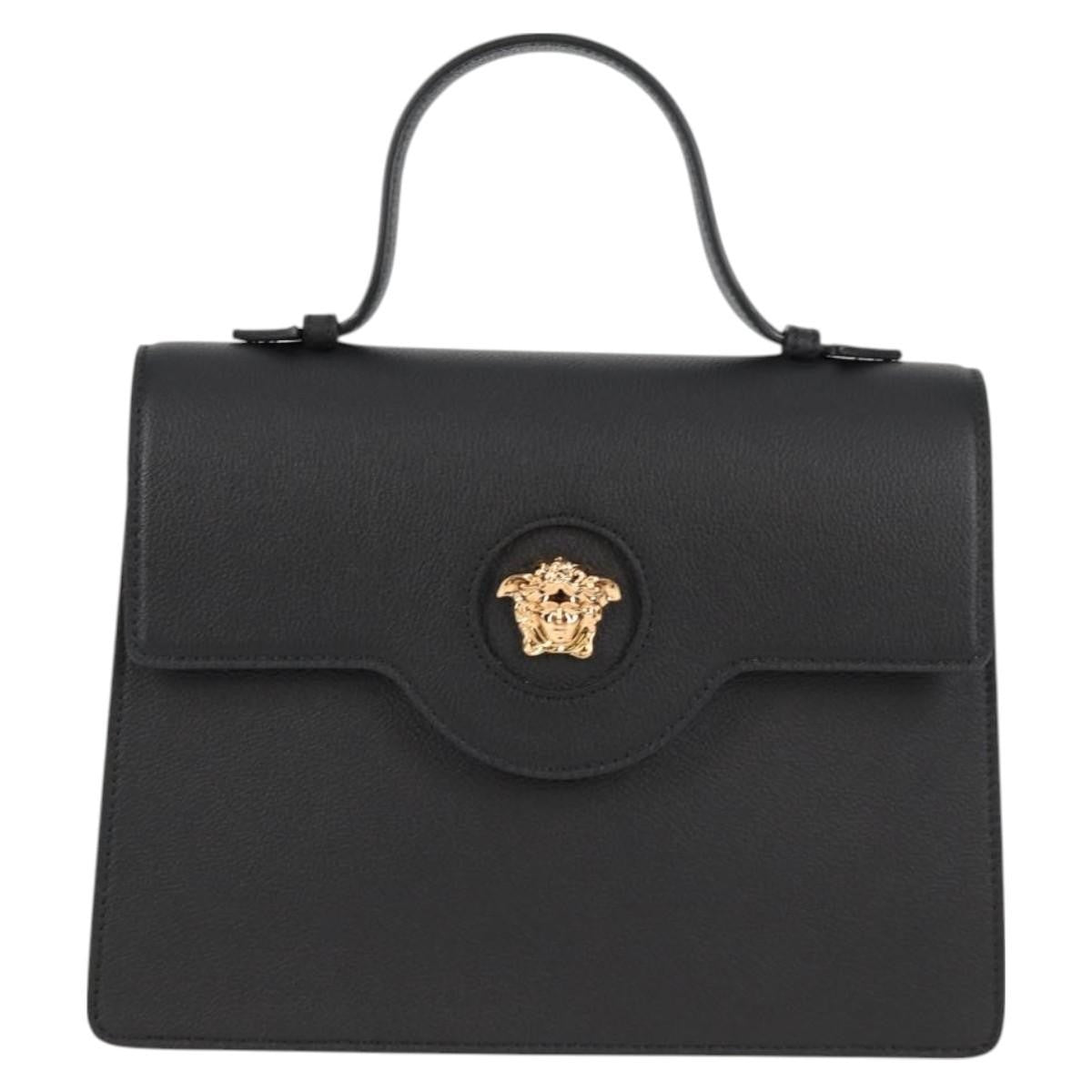 Versace La Medusa Top Handle Bag Leather