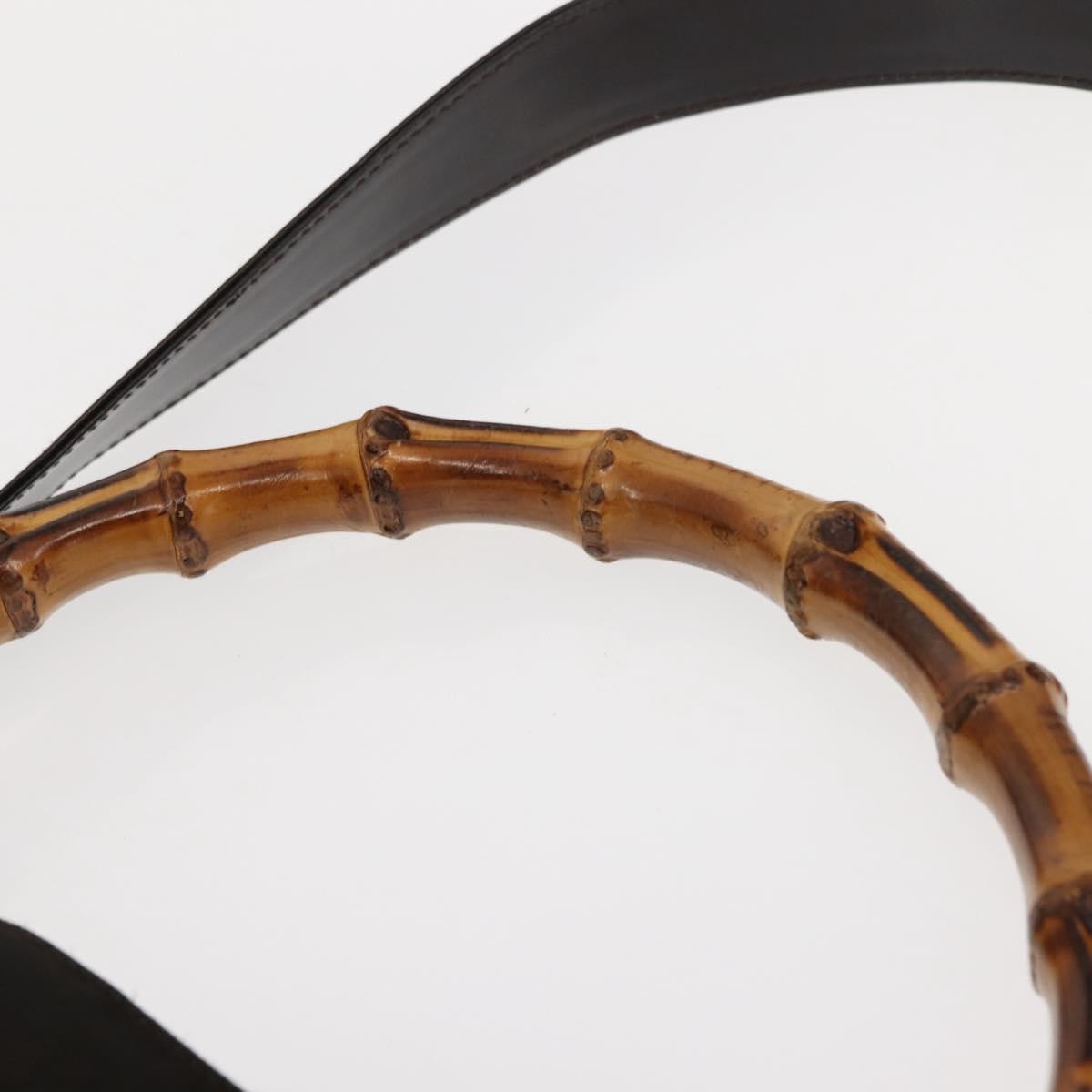 Gucci Vintage Bamboo Shoulder Bag Nylon