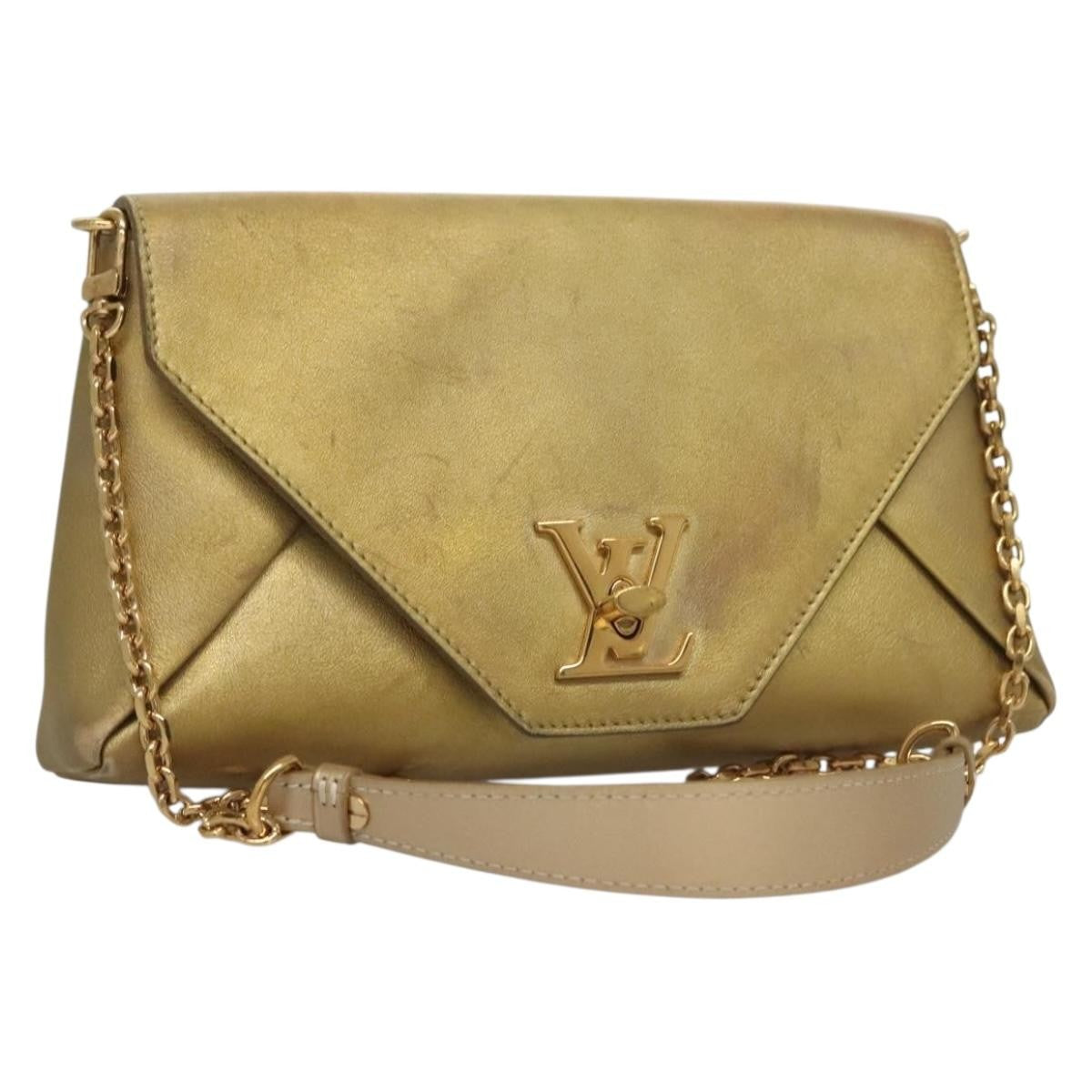 Louis Vuitton Love Note Chain Clutch Leather