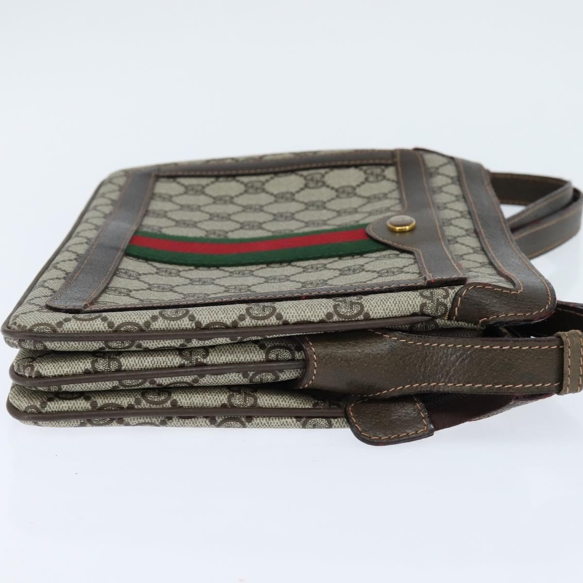 Gucci Ophidia Zip Shoulder Bag GG Coated Canvas