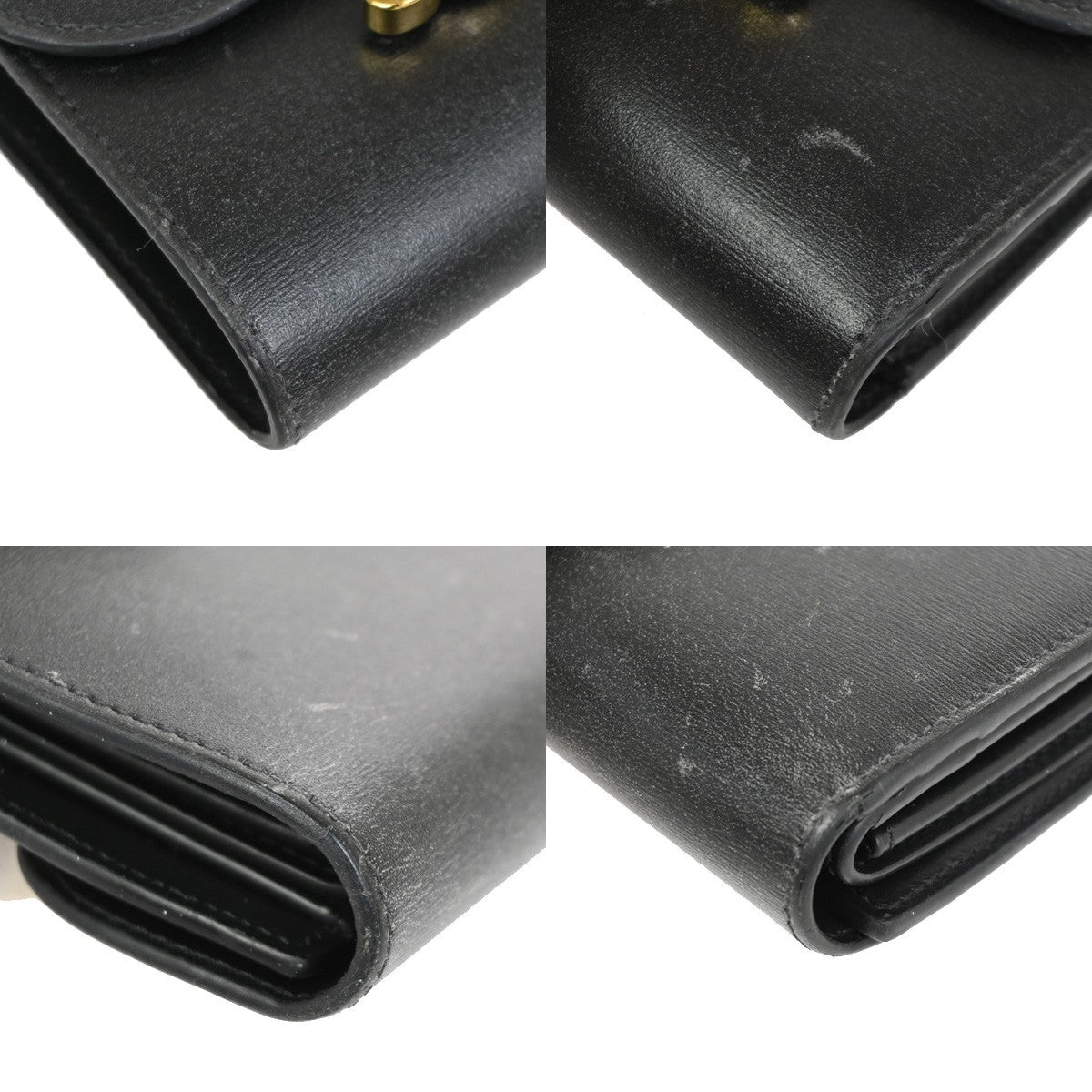 Celine Triomphe Trifold Wallet Leather