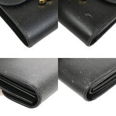 Celine Triomphe Trifold Wallet Leather