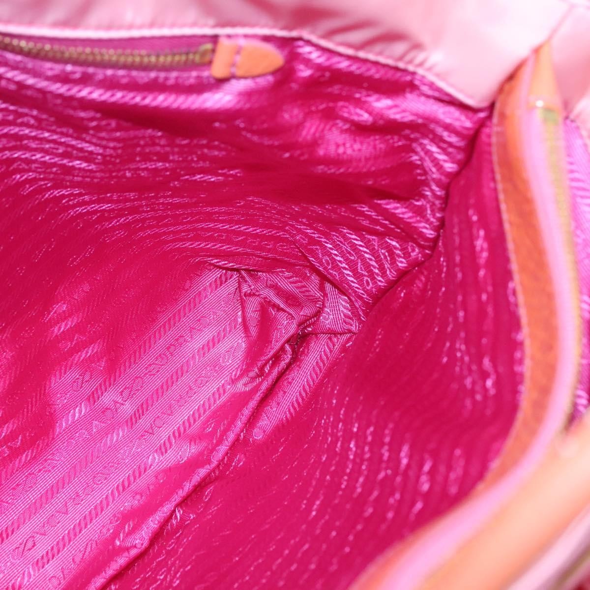 Prada Logo Bow Convertible Tote Tessuto with Leather