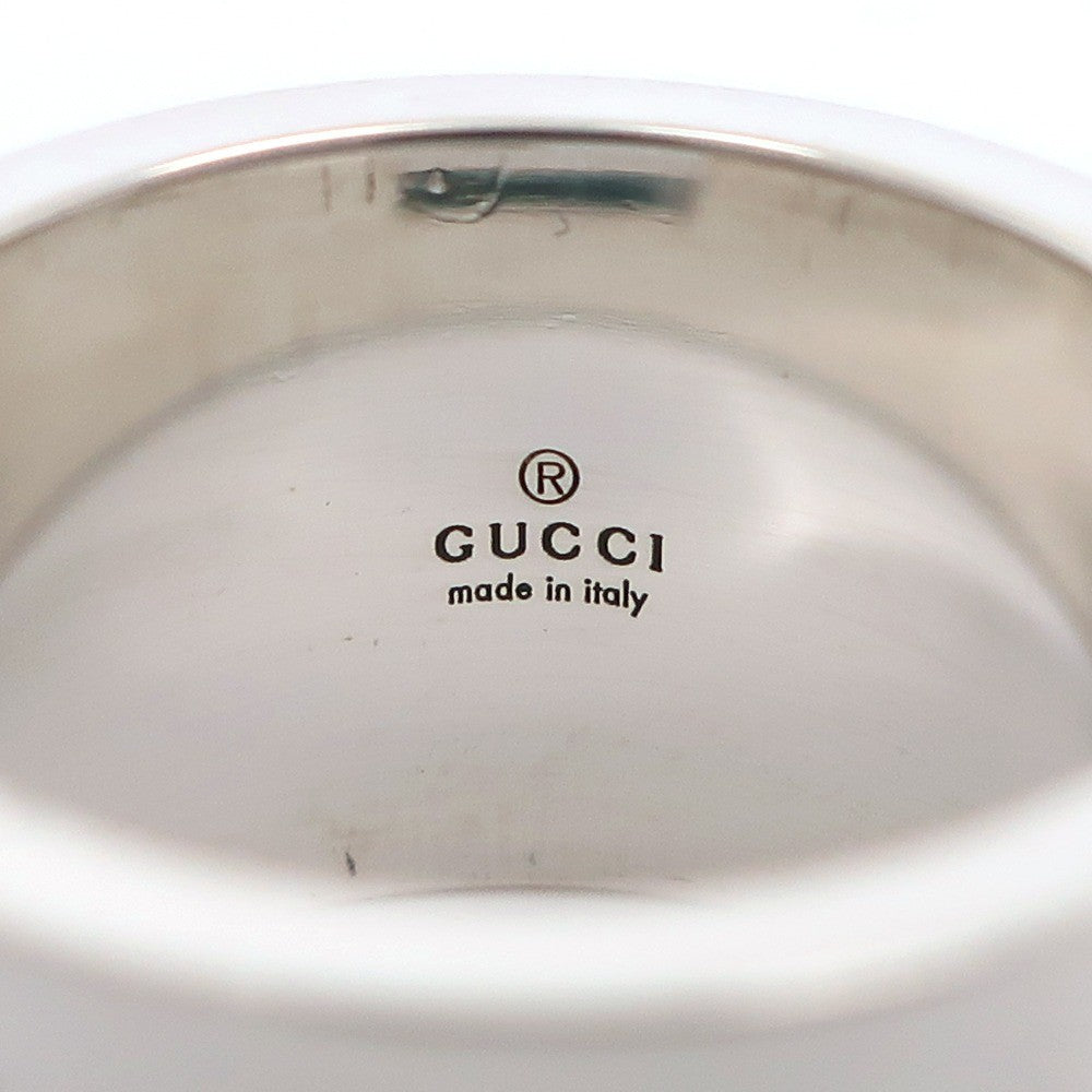 Gucci Logo Band Ring Sterling Silver
